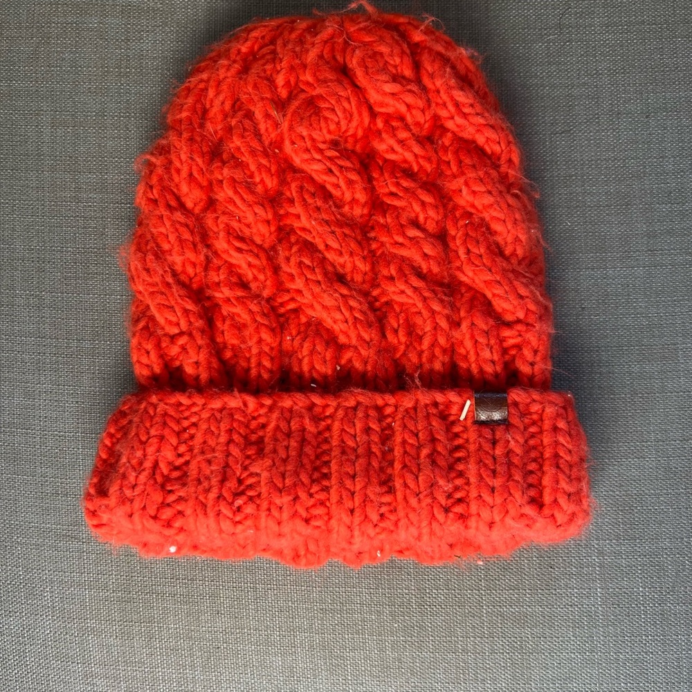 Orange Roxy beanie